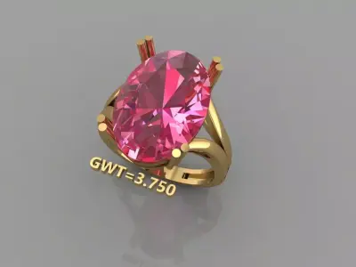 FASION RING 3D model 6