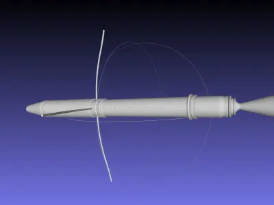 Explorer 1 First US Satellite Printable Scale Model 3D print model