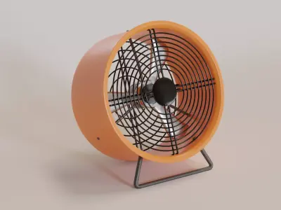Simple Decoration Fan Free 3D model