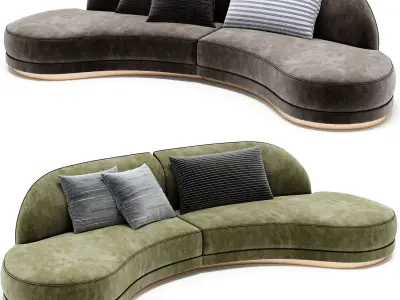PRESTIGE Modular Sofa By Sicis 3D model