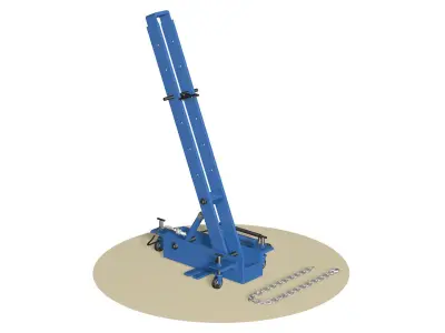 Straightening bench 3D model