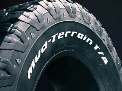 BF Goodrich All Terrain off road tire 3D model