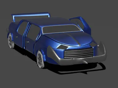 Car Concept Low-poly 3D model
