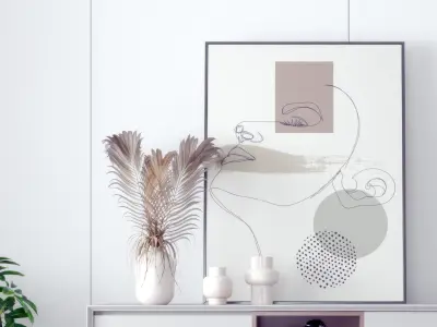 Modern decorative cabinet 3D model