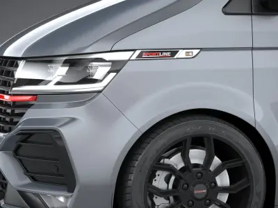 Volkswagen Transporter T6 1 SportLine 2022 3D model