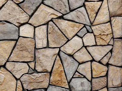 Stone Wall 3D model