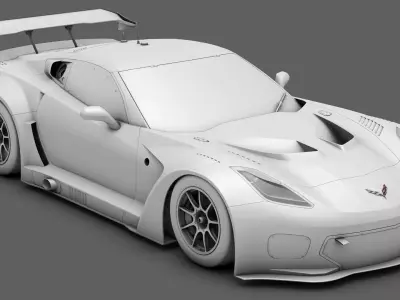  Chevrolet Corvette C7 GT-R GT3 HP 3D model