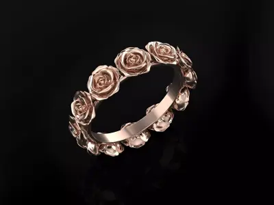 Rose Ring 3D print model order