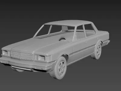Toyota Crown S110 Super Saloon 1982 Body For Print 3D print model