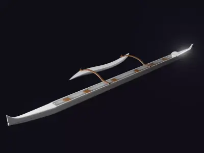 Canoe OC6 Mirage top Low-poly 3D model