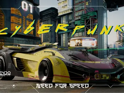 Neo-Rogue Viper-Cyberpunk Supercar 3D Model SCI FI 3D model