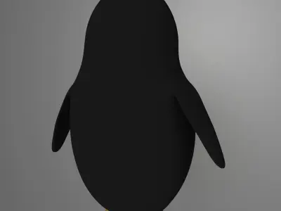 Cute Penguin Low-poly 3D model