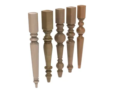 Wooden Balusters 3D model