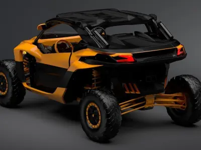 MANSORY Xerocole Buggy 3D Model HQ Detail Low-poly 3D model