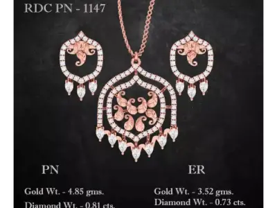 Pendant Earrings combo - 1147 3D print model