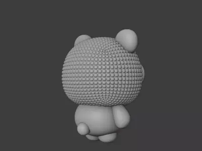 bear 123 3D print model