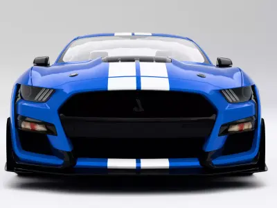 Ford Mustang Shelby GT500 2020 Low-poly 3D model