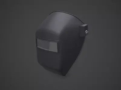 Old Welding Helmet Low-poly PBR Low-poly 3D model
