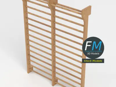 Double Swedish ladder 2 3D model