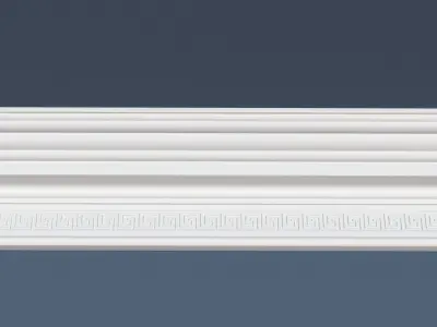 Decorative Crown Molding 3D model 7