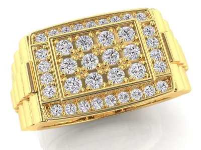 Big fancy mans ring 3D print model