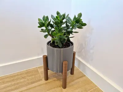  Planter with structure in 2 sizes 3D print model