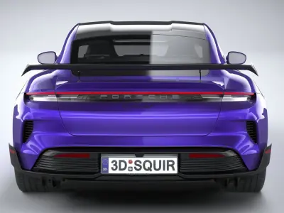Porsche Taycan Turbo GT 2025 3D model
