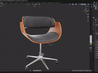 Revolving Office Chair 3D model