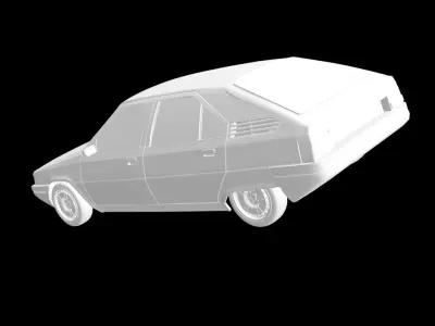 Citroen BX 3D print model