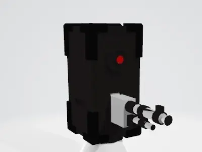 Low Poly Drone  Low-poly 3D model