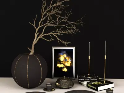 decorative set 01 3D model