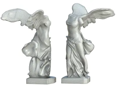 Statue 04 Low-poly 3D model