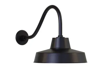 Canarm Ltd Barn Light Black Outdoor Wall Light Low-poly 3D model