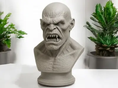 A Cunning Threat Goblin Bust 3D Model 3D print model