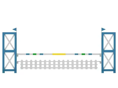 Horse jump obstacle  3D model