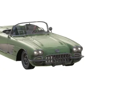 CHEVROLET CORVETTE 1950S 3D model
