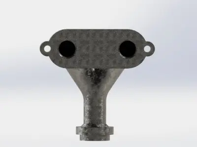 Pipe With Flange 3D model