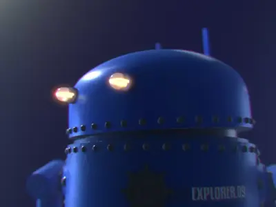 Mini Robot Explorer Free 3D model