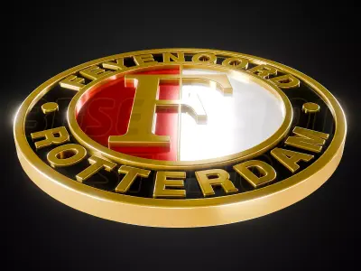 Feyenoord Rotterdam logo - Cinematic - 3D print 3D model