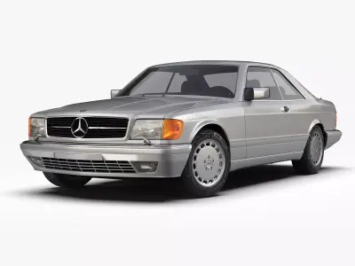 Mercedes Benz 560 SEC W126 1986 - 1991 3D model
