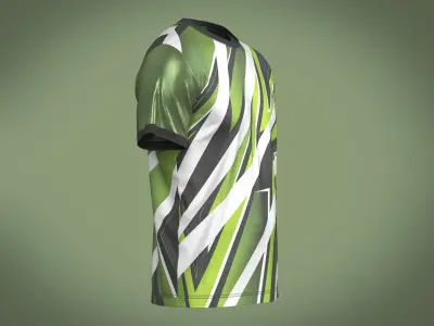 Soccer Print Jersey 3D model