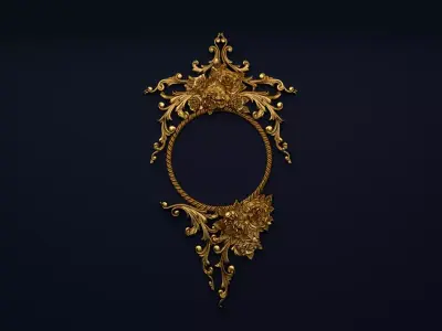 Classic decor ornament v-3D model18 3D print model