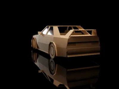 Mercedes Benz 190E 2 5 Evolution II 1992 cardboard car 3D model