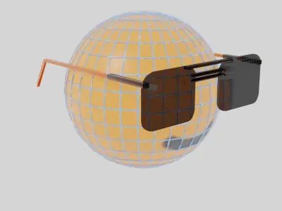 smiley with sunglass Free low-poly 3D model