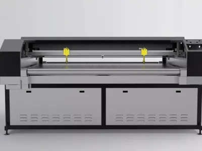 Laser cutting machine 3D model by forestlsls
