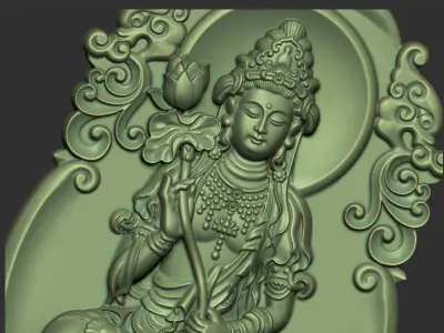 Kwanyin Bodhisattva 3D print model