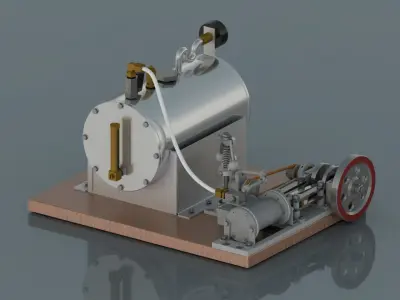 Steam Engine 3D model