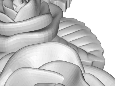 carved frame 3D model