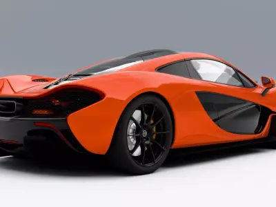 McLaren P1 Low-poly 3D model
