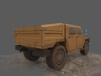 Renault Sherpa Low-poly 3D model